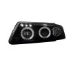 Φανάρια εμπρός Vw Passat 3Β/B5 (1997-2000) angel eyes - black , με λάμπες (Η1) - σετ 2τμχ.