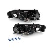 Φανάρια εμπρός Vw Passat 3Β/B5 (1997-2000) angel eyes - black , με λάμπες (Η1) - σετ 2τμχ.