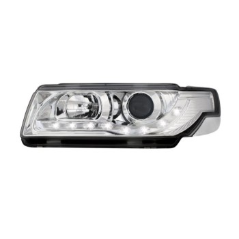 Φανάρια εμπρός Vw Passat Β4 (1993-1996) led - chrome , με λάμπες (Η1) - σετ 2τμχ.