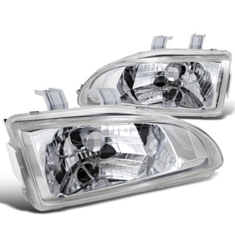 Φανάρια εμπρός Honda Civic 2/3 πορτο (1992-1995) , χωρίς λάμπες (Η4) - σετ 2τμχ.