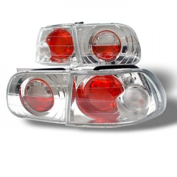 Πίσω φανάρια Honda Civic (1992-1995) - chrome (3D) - σετ 2τμχ.