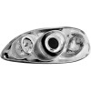Φανάρια εμπρός Honda Civic (1996-1999) angel eyes - chrome , με λάμπες (Η1) - σετ 2τμχ.