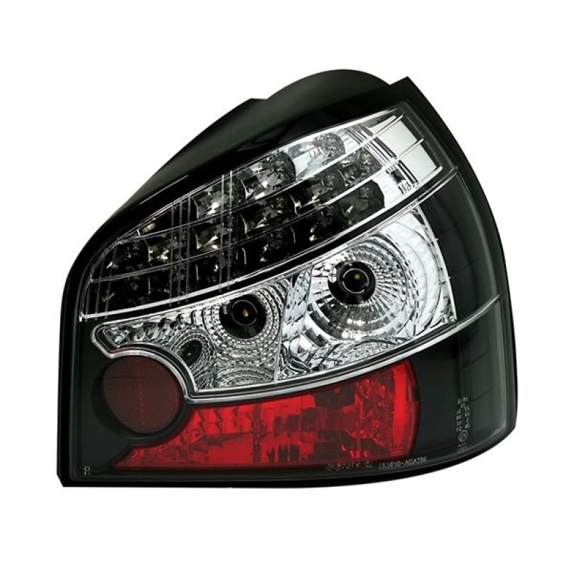 Πίσω φανάρια led Audi A3 (1996-2003) - μαύρο - σετ 2τμχ.
