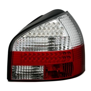Πίσω φανάρια led Audi A3 (1996-2003) - chrome - σετ 2τμχ.