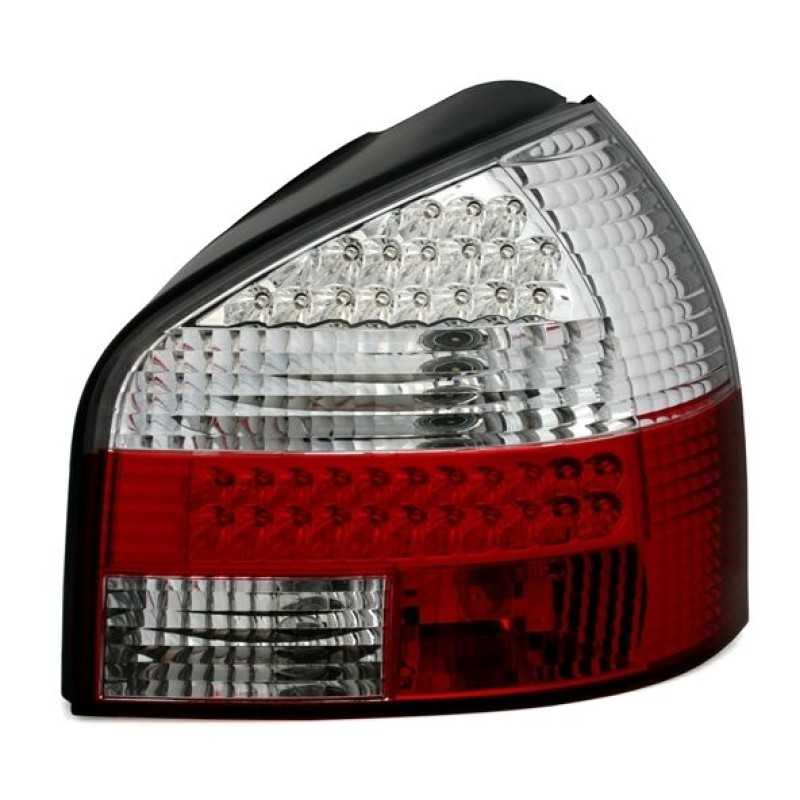 Πίσω φανάρια led Audi A3 (1996-2003) - chrome - σετ 2τμχ.