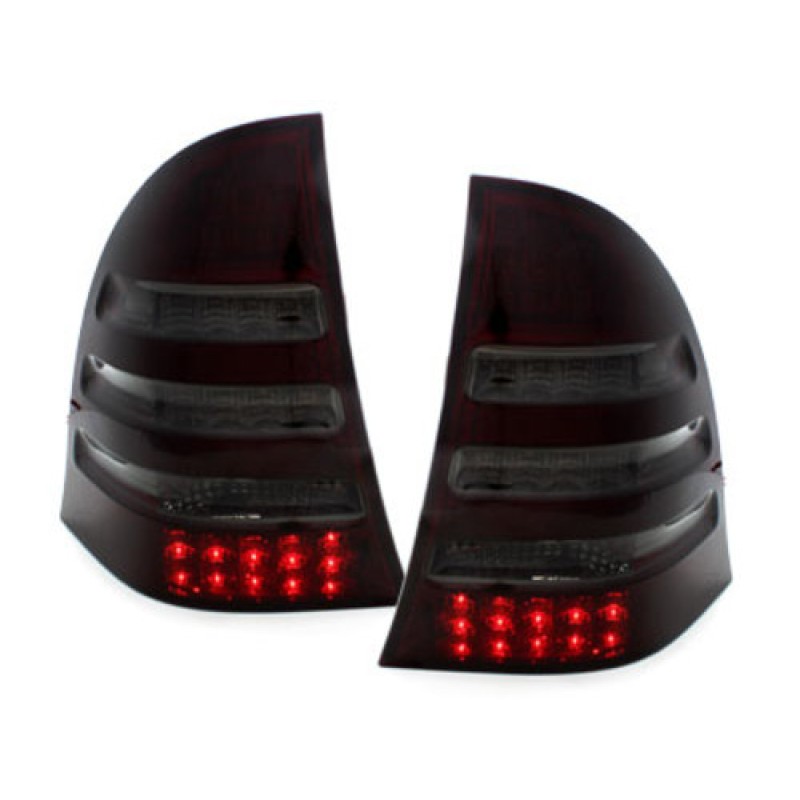 Πίσω φανάρια led Mercedes combi C-Class W203 (2000-2004) - μαύρα - σετ 2τμχ.