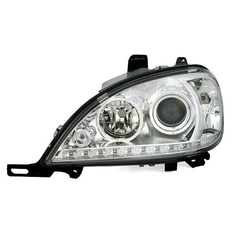 Φανάρια εμπρός Mercedes ML W163 (1998-2001) led , με λάμπες (Η1) - σετ 2τμχ.