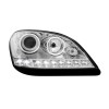Φανάρια εμπρός Mercedes ML W164 (2005-2008) led , χωρίς λάμπες (Η7) - σετ 2τμχ.