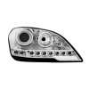 Φανάρια εμπρός Mercedes ML W164 (2008-2011) led , χωρίς λάμπες (Η7) - σετ 2τμχ.