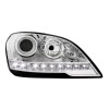 Φανάρια εμπρός Mercedes ML W164 (2008-2011) led , χωρίς λάμπες (Η7) - σετ 2τμχ.