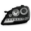 Φανάρια εμπρός Mercedes ML W164 (2008-2011) led , μαύρα , χωρίς λάμπες (Η7) - σετ 2τμχ.