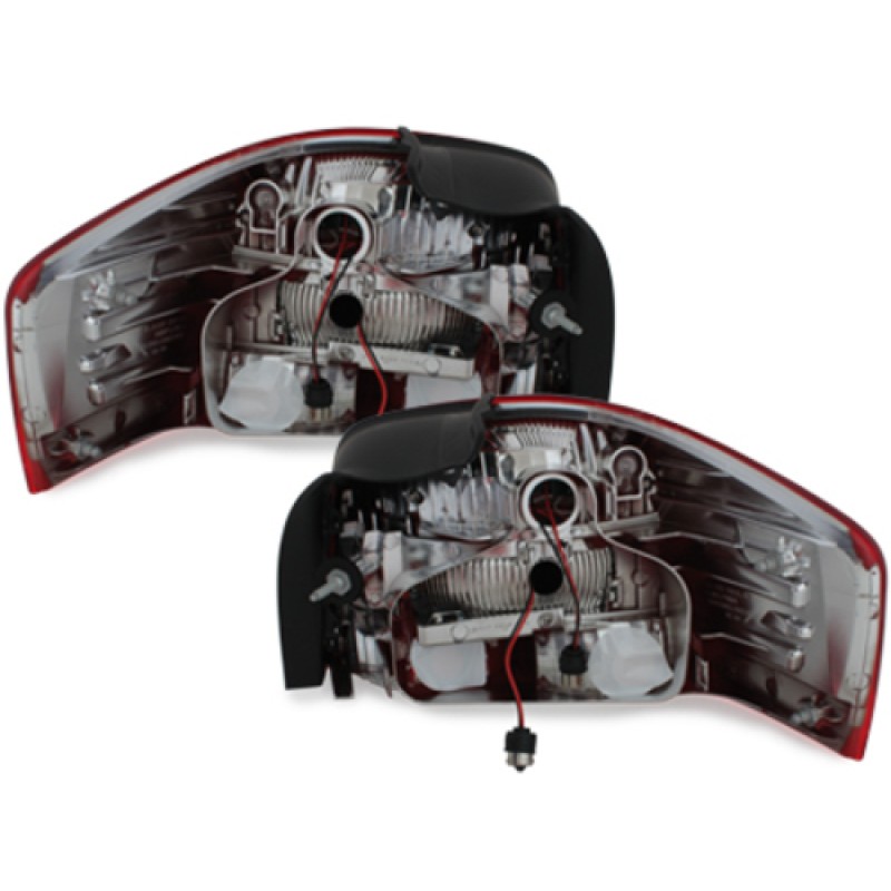 Πίσω φανάρια led Audi A3 (2003-2008) - κόκκινα / φιμέ χρωμίου - σετ 2τμχ.