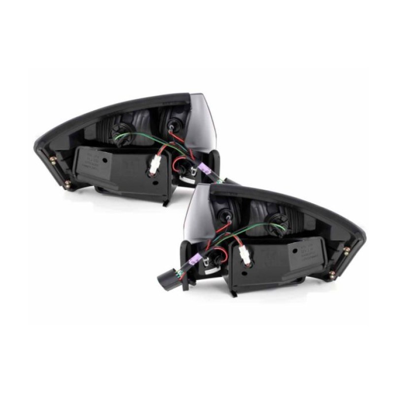 Πίσω φανάρια led Audi A4 sedan (4d) (2001-2004) - μαύρα - σετ 2τμχ.