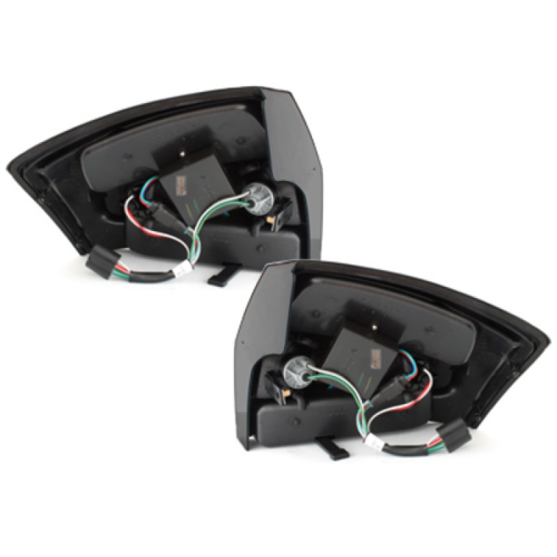 Πίσω φανάρια led Audi A4 sedan (2001-2004) - μαύρα - σετ 2τμχ.