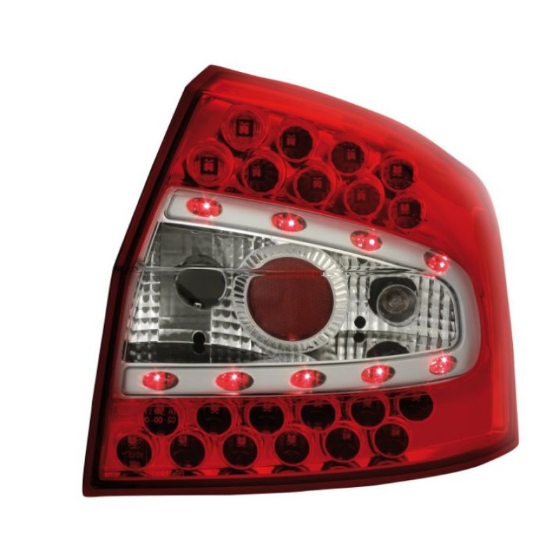 Πίσω φανάρια led Audi A4 sedan (2001-2004) - κόκκινα - σετ 2τμχ.