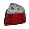 Πίσω φανάρια led Audi A4 (2001-2004) - chrome /κόκκινα - σετ 2τμχ.