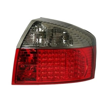 Πίσω φανάρια led Audi A4 (2001-2004) - κόκκινα /chrome φιμέ - σετ 2τμχ.