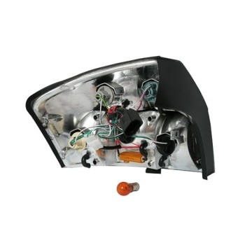 Πίσω φανάρια led Audi A4 (2001-2004) - κόκκινα /chrome φιμέ - σετ 2τμχ.