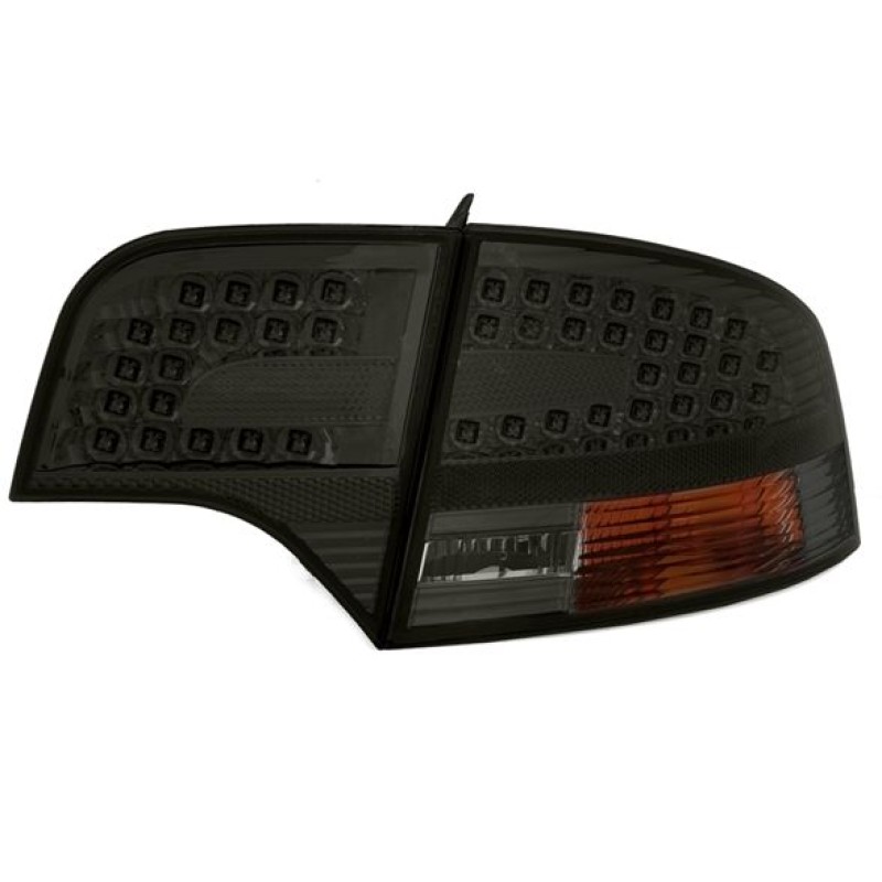 Πίσω φανάρια led Audi A4 sedan (2004-2007) - μαύρα - σετ 2τμχ.
