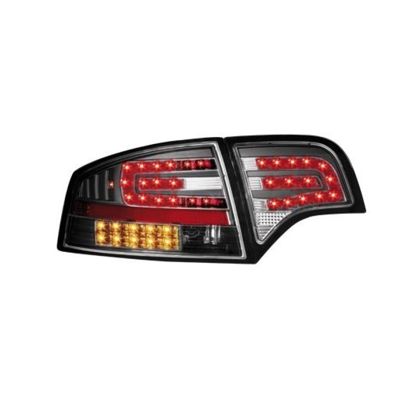 Πίσω φανάρια led Audi A4 sedan (2004-2007) - black - σετ 2τμχ.