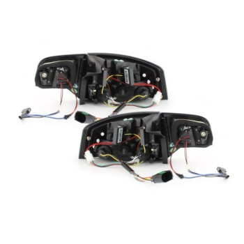 Πίσω φανάρια led Audi A4 sedan (2004-2007) - black - σετ 2τμχ.