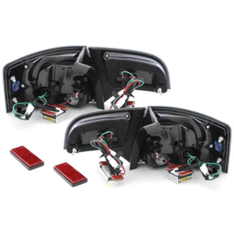 Πίσω φανάρια led Audi A4 combi (2004-2007) - κόκκινα /φιμέ - σετ 2τμχ.