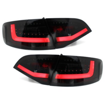 Πίσω φανάρια led Audi A4 Β8 8Κ combi (2008-2011) - μαύρα - σετ 2τμχ.