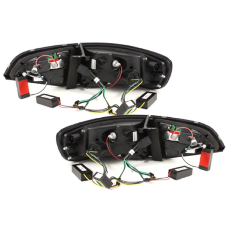 Πίσω φανάρια led Audi A4 Β8 8Κ combi (2008-2011) - μαύρα - σετ 2τμχ.
