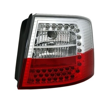 Πίσω φανάρια led Audi A6 combi (1997-2004) - chrome - σετ 2τμχ.