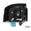 Πίσω φανάρια led Audi A6 combi (1997-2004) - φιμέ φλας - σετ 2τμχ.