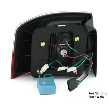 Πίσω φανάρια led Audi A6 combi (1997-2004) - φιμέ φλας - σετ 2τμχ.