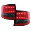 Πίσω φανάρια led Audi A6 combi (1997-2004) - φιμέ / κόκκινα - σετ 2τμχ.