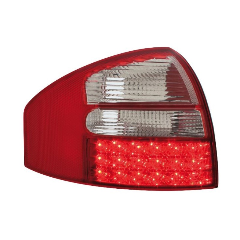 Πίσω φανάρια led Audi A6 sedan (1997-2004) - chrome - σετ 2τμχ.