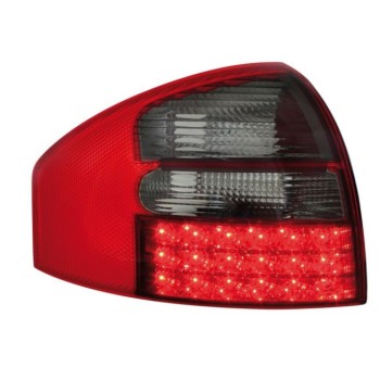 Πίσω φανάρια led Audi A6 sedan (1997-2004) - chrome φιμέ - σετ 2τμχ.