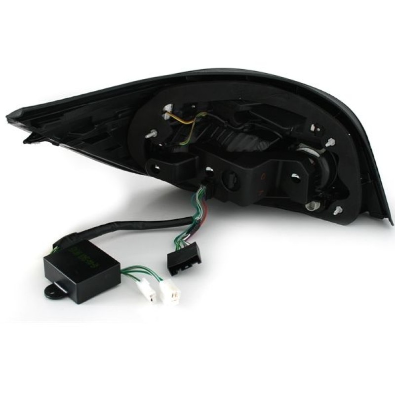 Πίσω φανάρια led BMW E60 (2003-2007) - φιμέ με led φλας - σετ 2τμχ.