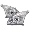 Φανάρια εμπρός Toyota Land Cruiser 120 (2003-2009) angel eyes - chrome , χωρίς λάμπες (Η7) - σετ 2τμχ.