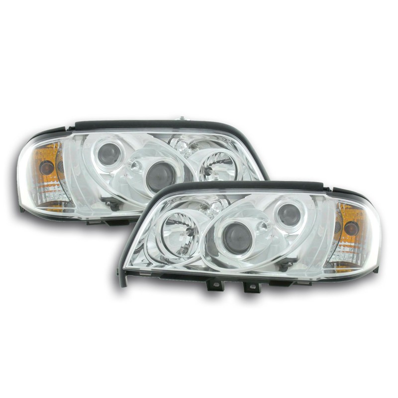 Φανάρια εμπρός Mercedes C-CLASS W202 (1993-2001) , με λάμπες (Η1) - σετ 2τμχ.