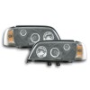 Φανάρια εμπρός Mercedes C-CLASS W202 (1993-2001) , black , με λάμπες (Η1) - σετ 2τμχ.