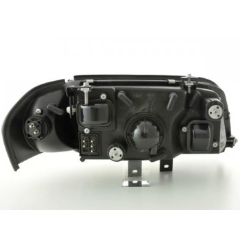 Φανάρια εμπρός Mercedes C-CLASS W202 (1993-2001) , black , με λάμπες (Η1) - σετ 2τμχ.