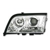 Φανάρια εμπρός Mercedes C-CLASS W202 (1993-2001) , chrome , με λάμπες (Η1) - σετ 2τμχ.