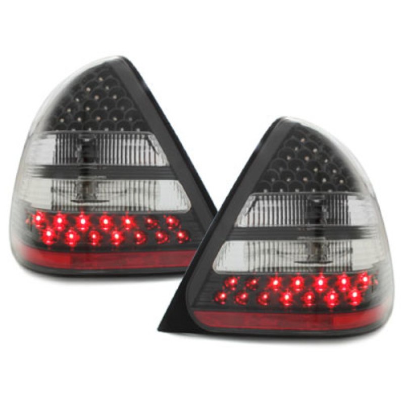 Πίσω φανάρια led Mercedes C-CLASS W202 (1993-2001) - μαύρα - σετ 2τμχ.