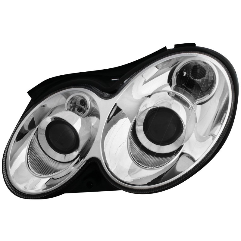 Φανάρια εμπρός Mercedes CLK W209 / C209 (2003-2009) , χωρίς λάμπες (Η7) - σετ 2τμχ.