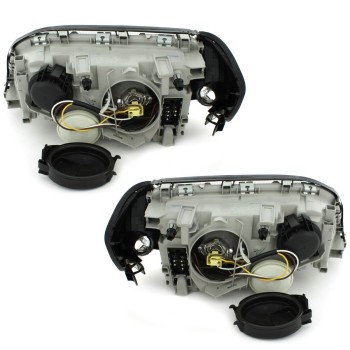 Φανάρια εμπρός Mercedes W140 (1991-1998) , μαύρα , χωρίς λάμπες (Η7) - σετ 2τμχ. Φανάρια εμπρός Mercedes W140 (1991-1998) , μαύρα , χωρίς λάμπες (Η7) - σετ 2τμχ.