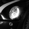 Φανάρια εμπρός Mini cooper (2002-2004) led Dayline - chrome , με λάμπες (Η1) - σετ 2τμχ.