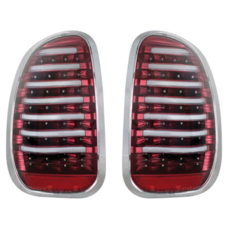 Πίσω φανάρια led Mini Cooper (2009-2016) - μαύρα - σετ 2τμχ.