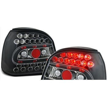 Πίσω φανάρια led Vw Golf III - μαύρα - σετ 2τμχ.
