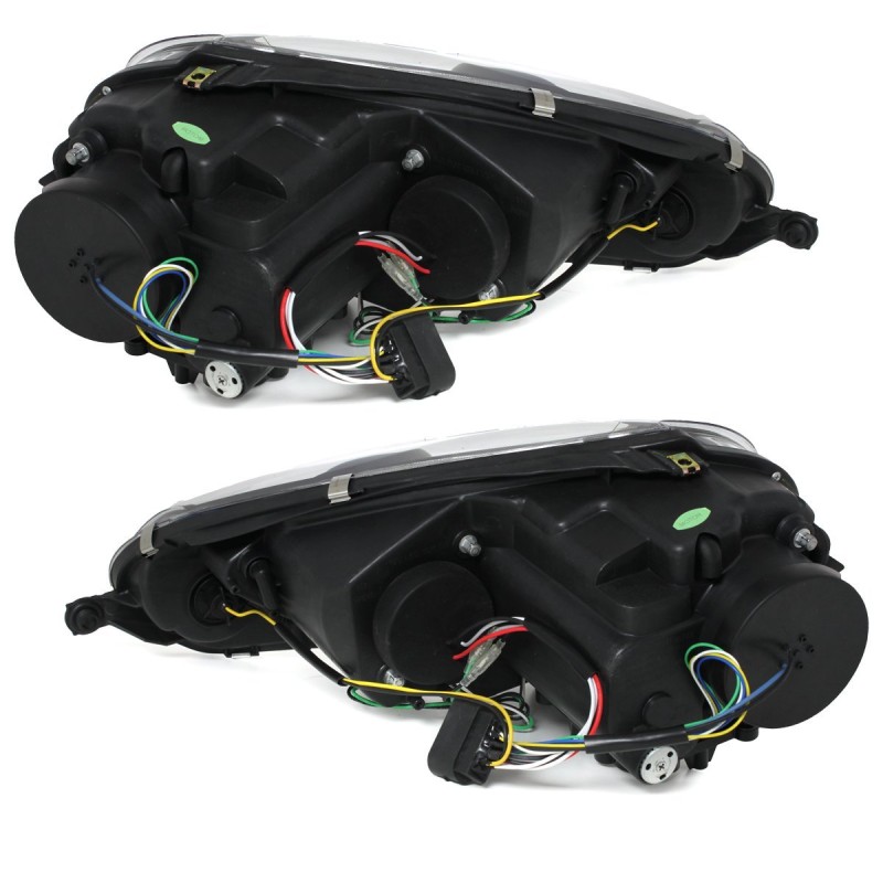 Φανάρια εμπρός Vw Golf 5 led εργοστασιακά xenon , black , με λάμπες (D2S) - σετ 2τμχ.