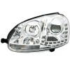 Φανάρια εμπρός VW Golf 5 , με λάμπες (Η1/H7) led - σετ 2τμχ.