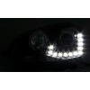 Φανάρια εμπρός VW Golf 5 , μαύρα , με λάμπες (Η1) led - σετ 2τμχ.