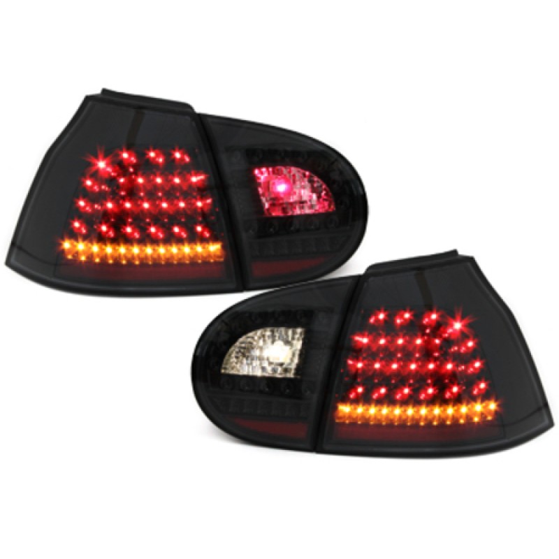 Πίσω φανάρια led VW Golf 5 - black - σετ 2τμχ.